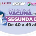 Segunda dosis vacuna Covid Chimalhuacán 40 a 49 años Foto: Especial