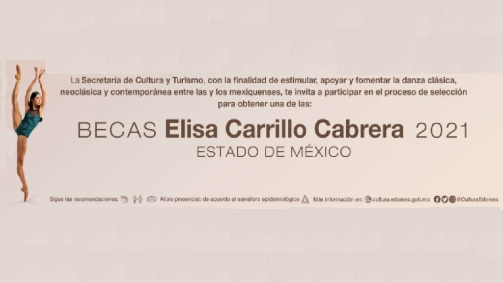 Convocatoria Becas Elisa Carrillo Cabrera 2021. Archivo para descargar en PDF Foto: Especial