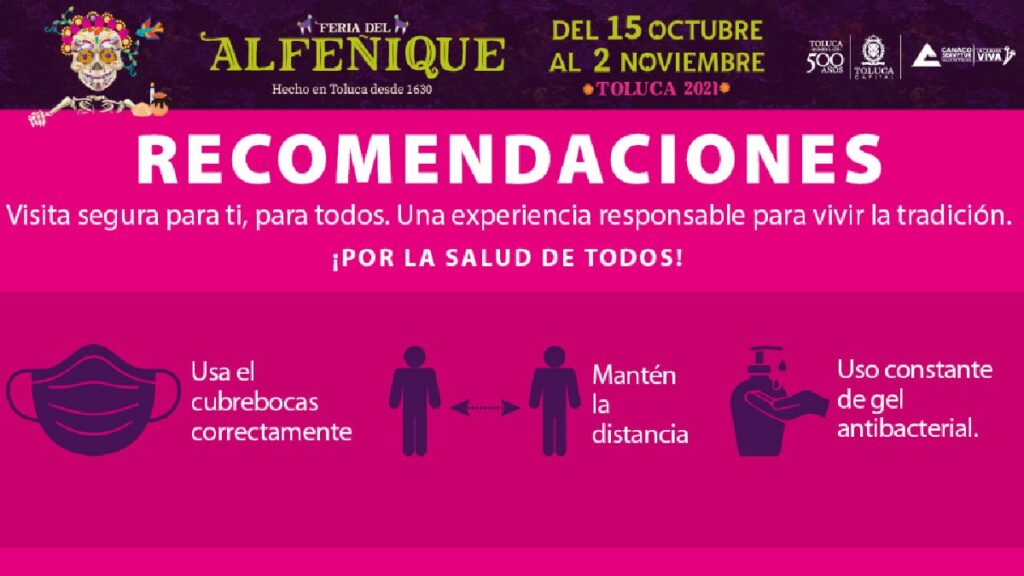Feria del Alfeñique Toluca 2021. Conoce las medidas sanitarias Foto: Especial