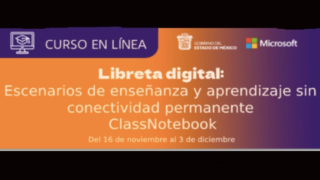 Aula Mexiquense. Curso Libreta Digital para Maestros y Alumnos 2021 Foto: Especial