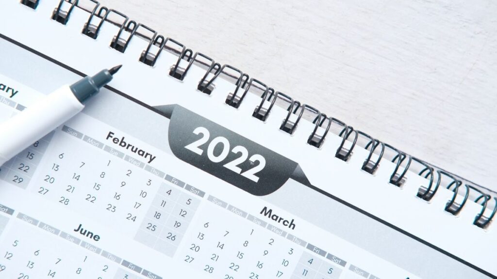 Calendario 2022 editable en Excel para descargar