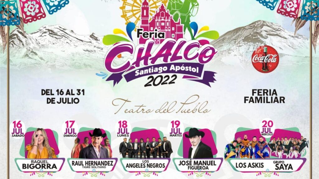 Cartel oficial Feria de Chalco 2022. Aquí te damos los detalles Foto: Especial