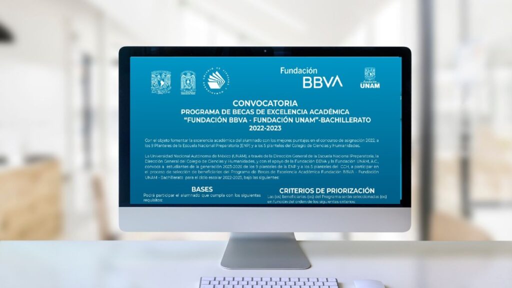 Becas Excelencia Académica BBVA-UNAM 2023. Fecha de registro y resultados Foto: Especial